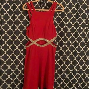 Red prom dress. Worn once.